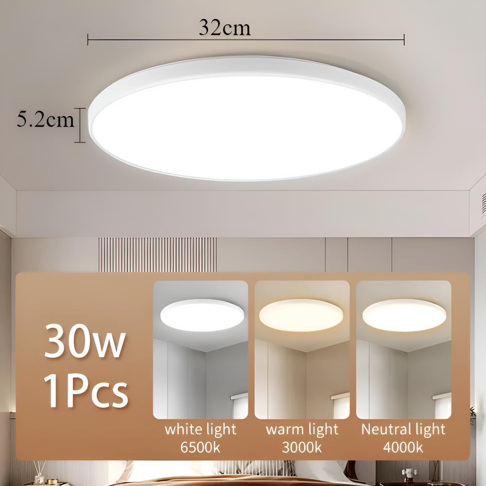 SlimCirc – Modern Rund LED-Taklampa med Ultratunn Design