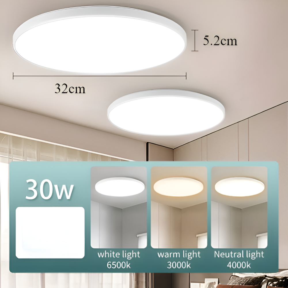 SlimCirc – Modern Rund LED-Taklampa med Ultratunn Design