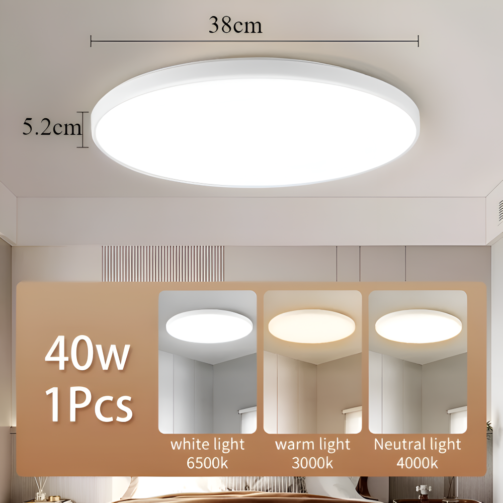 SlimCirc – Modern Rund LED-Taklampa med Ultratunn Design