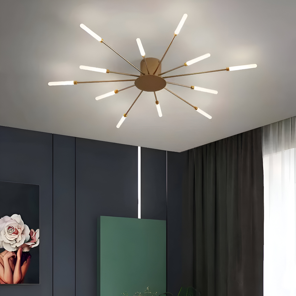 AureaSpiral – Lyxig LED Taklampa med Fyrverkeri-inspirerad Design