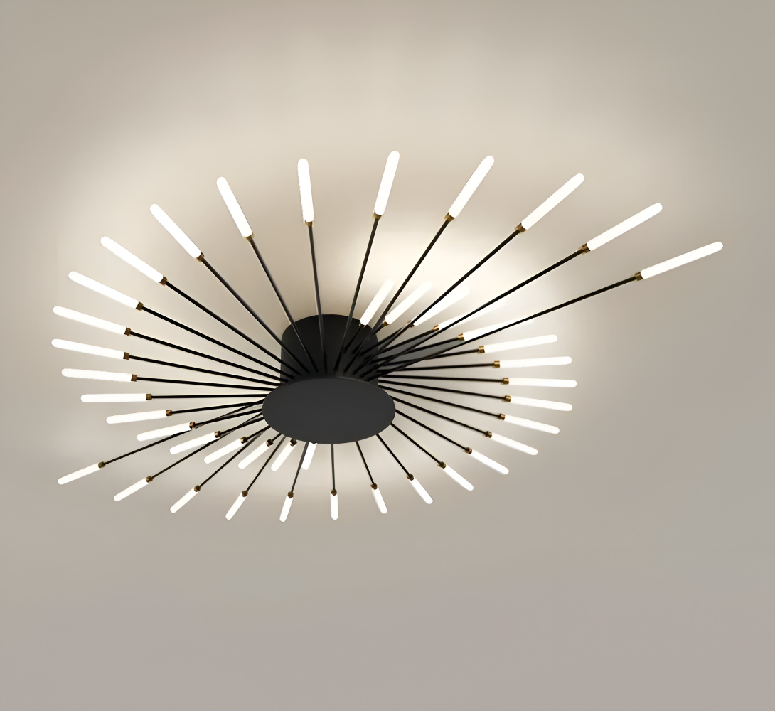 AureaSpiral – Lyxig LED Taklampa med Fyrverkeri-inspirerad Design