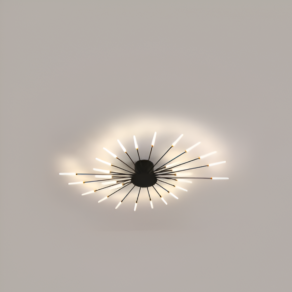 AureaSpiral – Lyxig LED Taklampa med Fyrverkeri-inspirerad Design