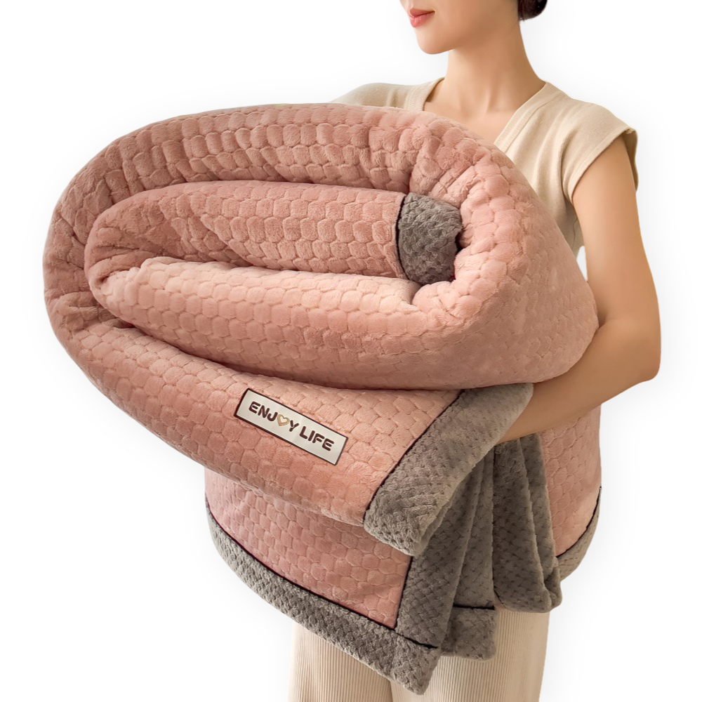 VelvetNord CozyThrow – Lyxig Ultra-Mjuk Plyschfilt för Helårsbruk