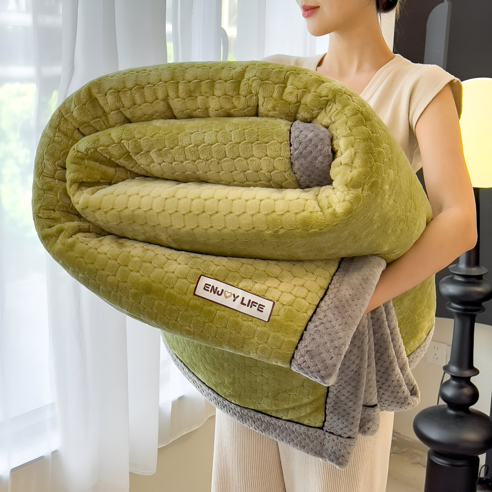 VelvetNord CozyThrow – Lyxig Ultra-Mjuk Plyschfilt för Helårsbruk