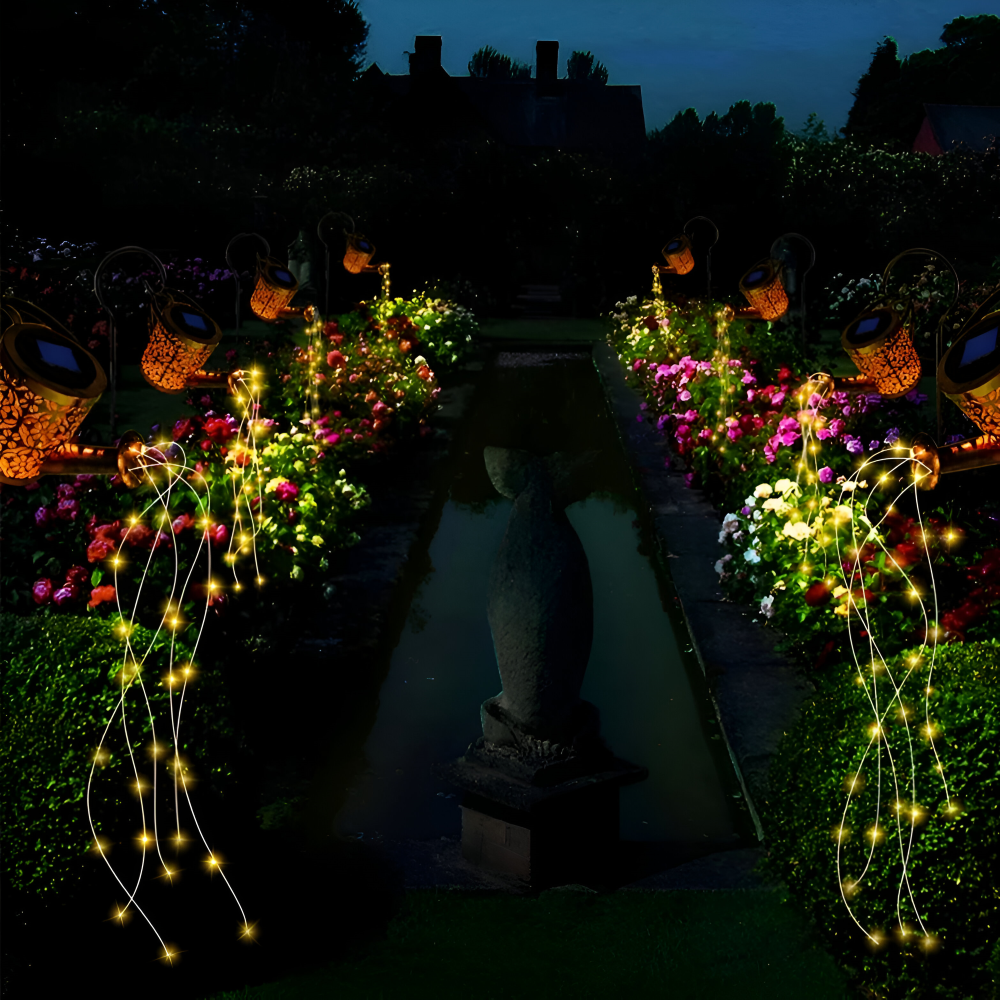 GlowCanne – Solcellsdriven Vattenkanna med Sagolik Ljusslinga