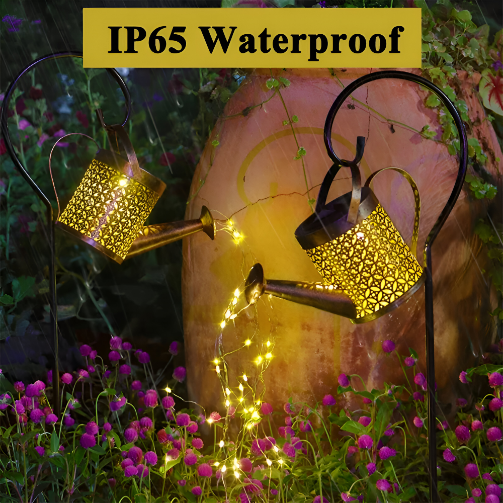 GlowCanne – Solcellsdriven Vattenkanna med Sagolik Ljusslinga