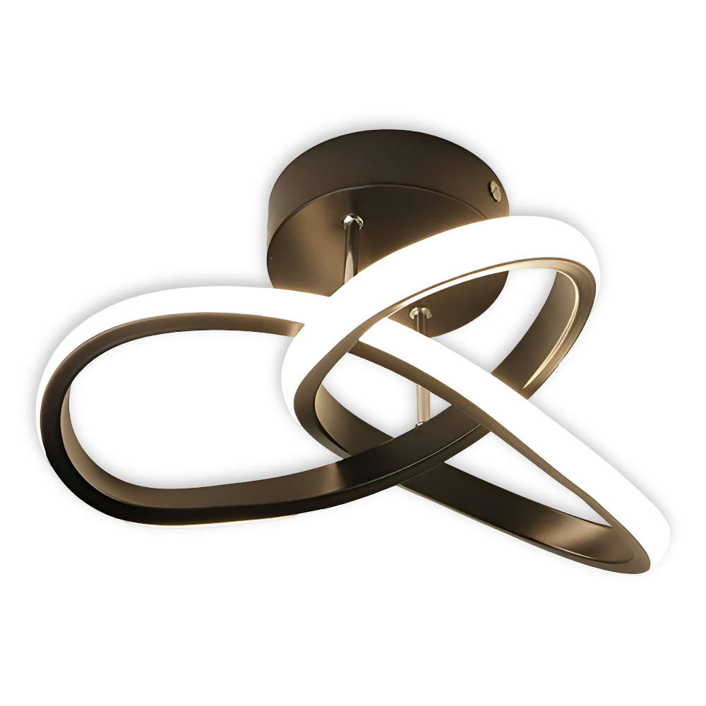 AeroSwirl – Konstnärlig LED Taklampa med Virvlande Design