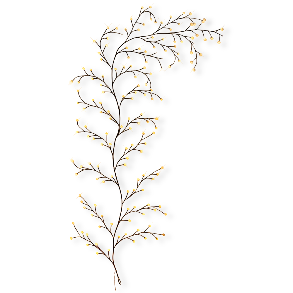 TwinkVine – Böjbar LED Grenbelysning för Jul och Dekoration
