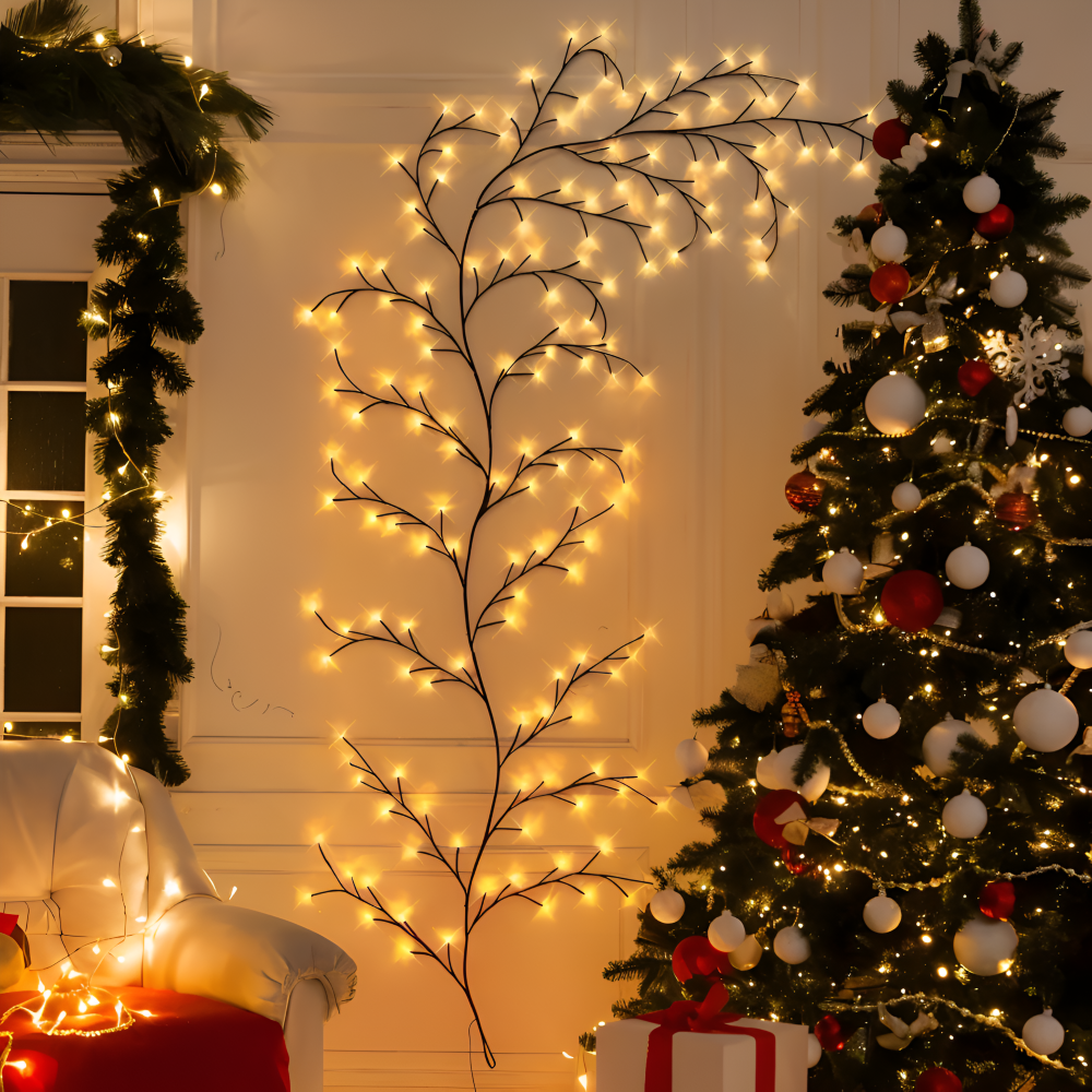 TwinkVine – Böjbar LED Grenbelysning för Jul och Dekoration