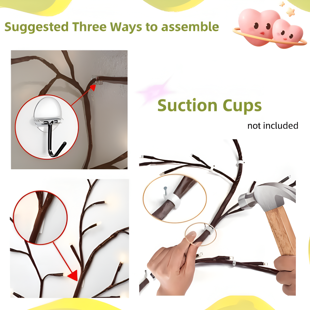 TwinkVine – Böjbar LED Grenbelysning för Jul och Dekoration