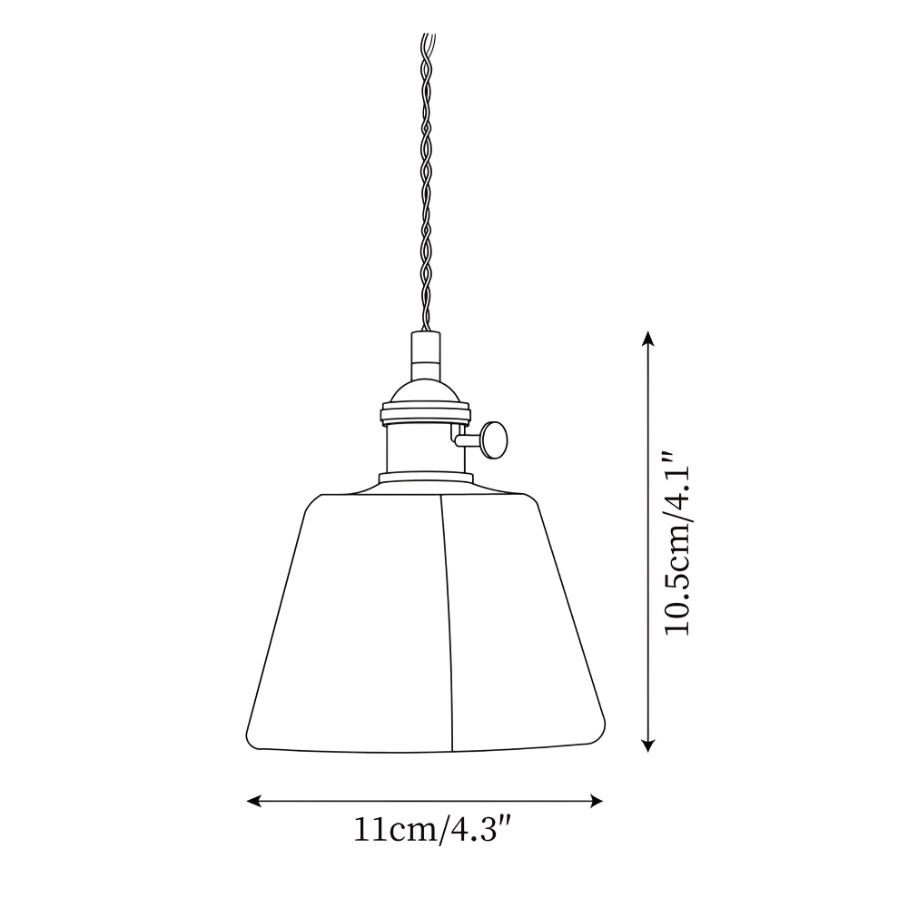 Brassoria – Vintage Glaspendellampa i Antik Mässing