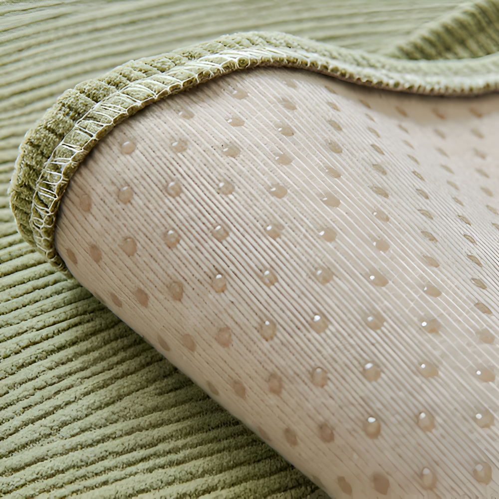 QuiltEase SofaShield – Andningsbart Bomullsöverdrag med Halkfri Silikonbaksida