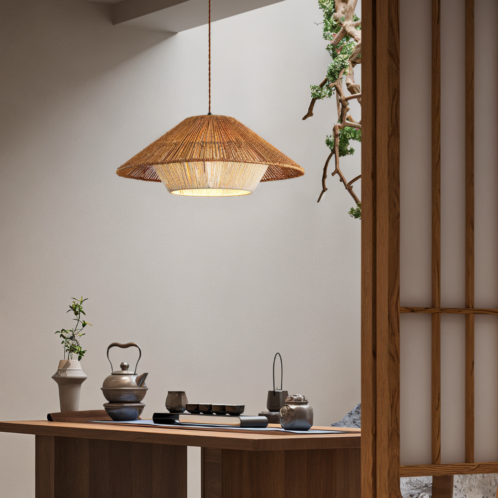Zenboku – Japanskinspirerad Taklampa i Wabi-Sabi Stil