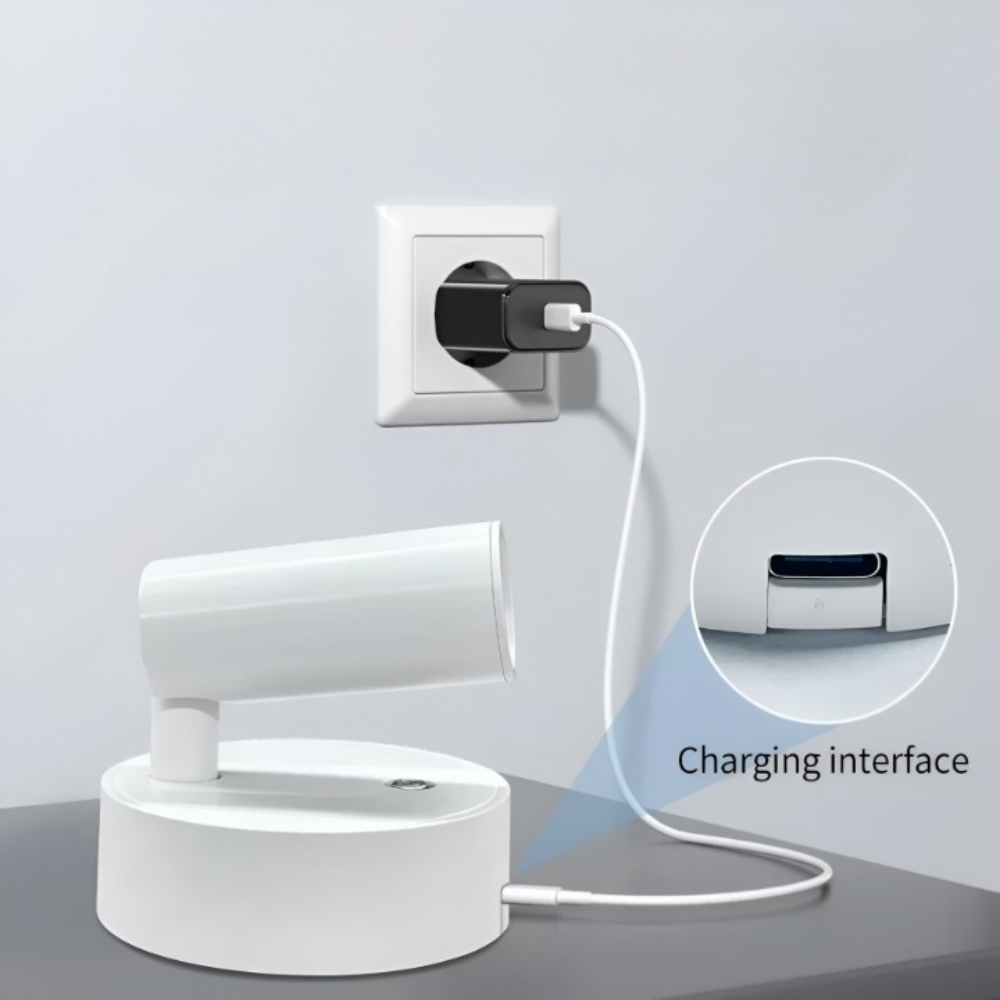 MagniGlow – Trådlös Återuppladdningsbar Vägglampa med Tre-färgad LED-belysning