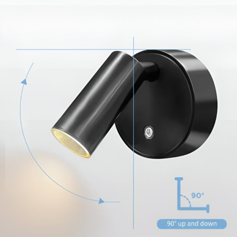 MagniGlow – Trådlös Återuppladdningsbar Vägglampa med Tre-färgad LED-belysning