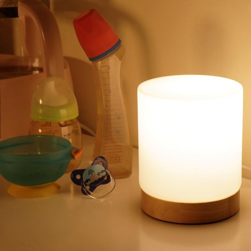 Glasora - Mini glasbordslampa med touchaktivering och 360° belysning för elegant atmosfär och läsning