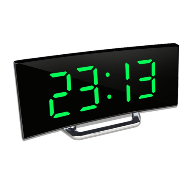 Digital väckarklocka med böjd LED-display