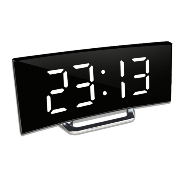 Digital väckarklocka med böjd LED-display