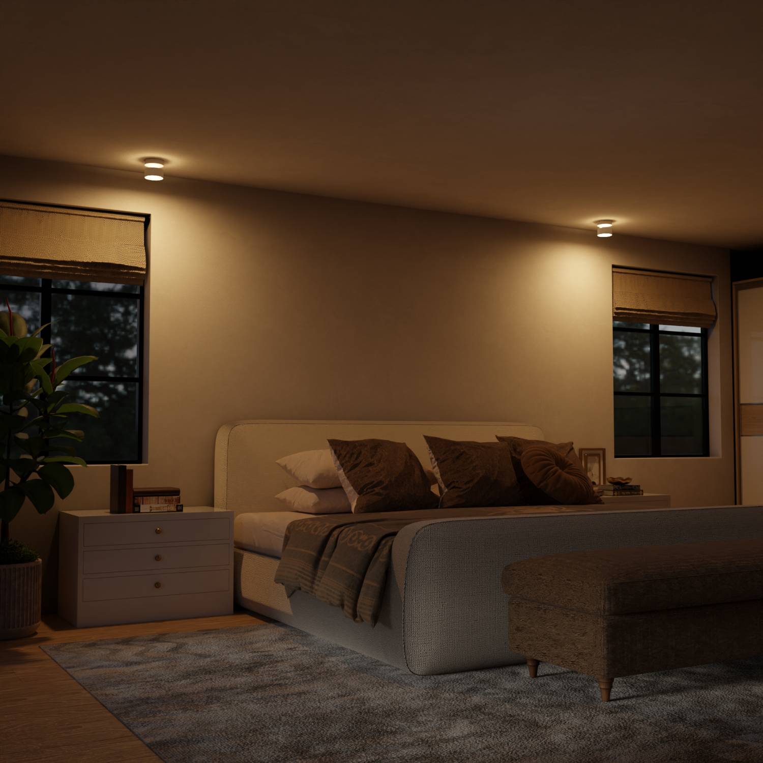 LumoCyl – Modern Cylindrisk Up & Down LED-Taklampa