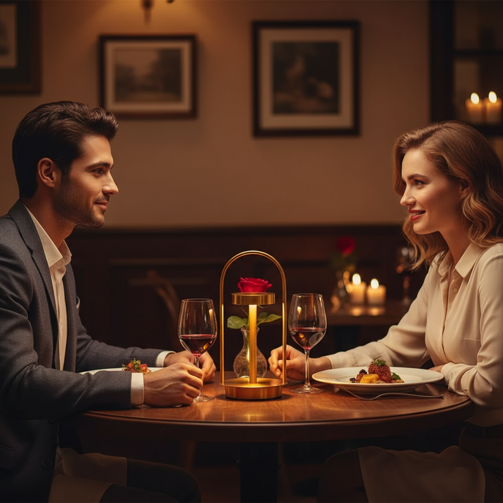 Estraglo – Dimbart LED-bordslampa med modern design och USB-uppladdning