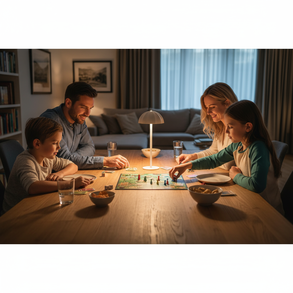 Nordlys | Skandinavisk Bordslampa med Dimbar LED-belysning