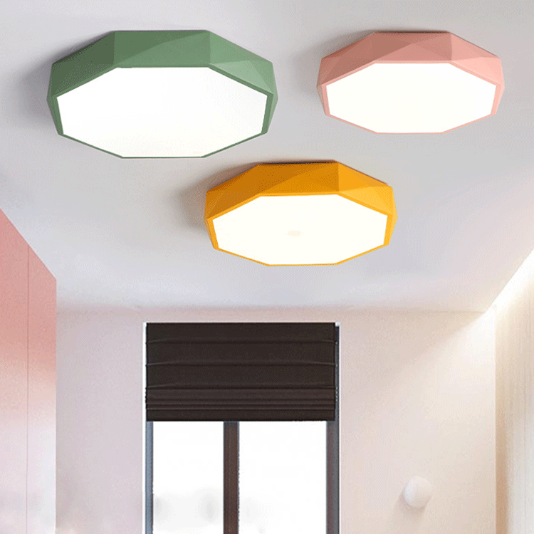 Modern skandinavisk LED-taklampa i abstrakt design