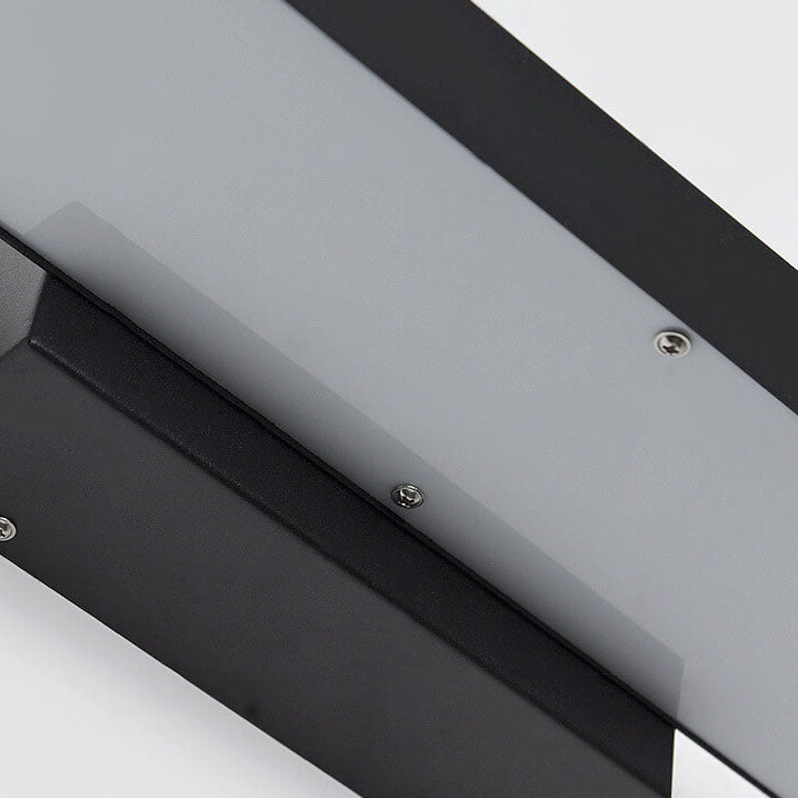 Minimalistisk LED-vägglampa utomhus med rörelsesensor