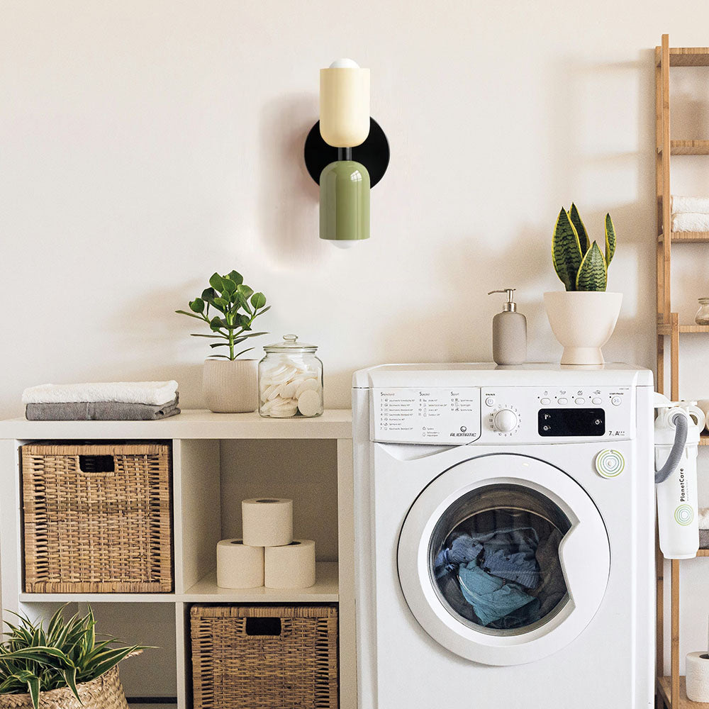 Eclipse Glow – Vintage Modern Vägglampa med Dubbelsidig LED-belysning