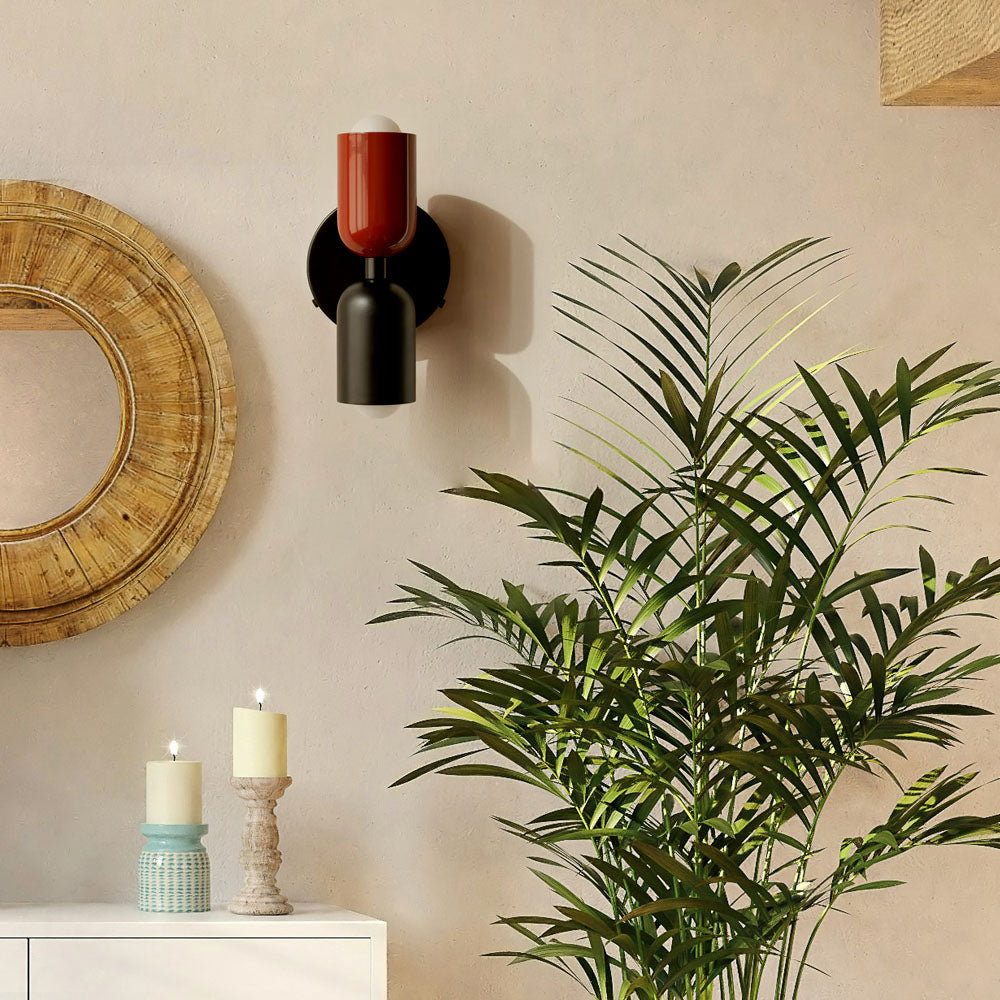 Eclipse Glow – Vintage Modern Vägglampa med Dubbelsidig LED-belysning