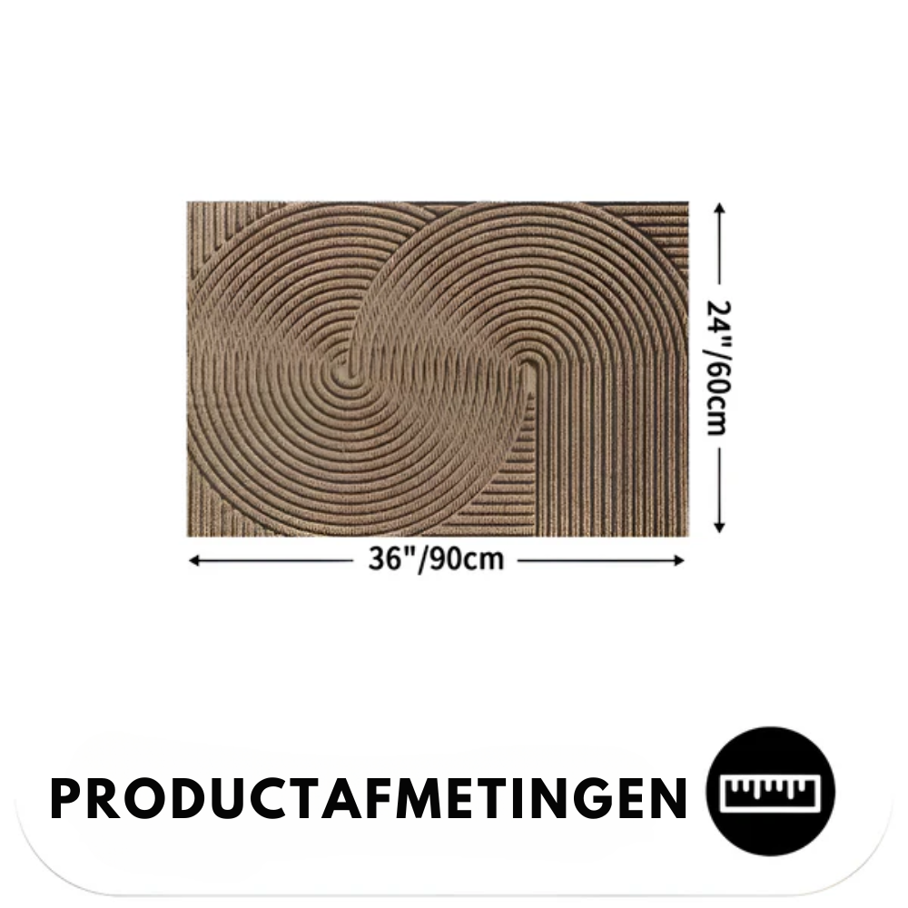 GeoGrip Matta – Modern Halkfri PVC-Designmatta för Hall & Entré