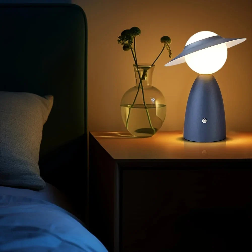 Trådlös uppladdningsbar LED-bordslampa med touchkontroll