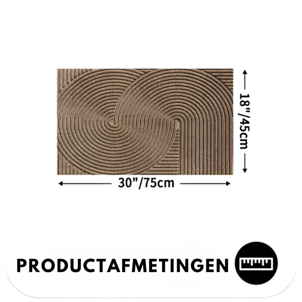 GeoGrip Matta – Modern Halkfri PVC-Designmatta för Hall & Entré