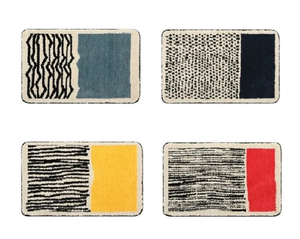 Nordic AbstractStep – Skandinavisk Halkfri & Absorberande Badrumsmatta