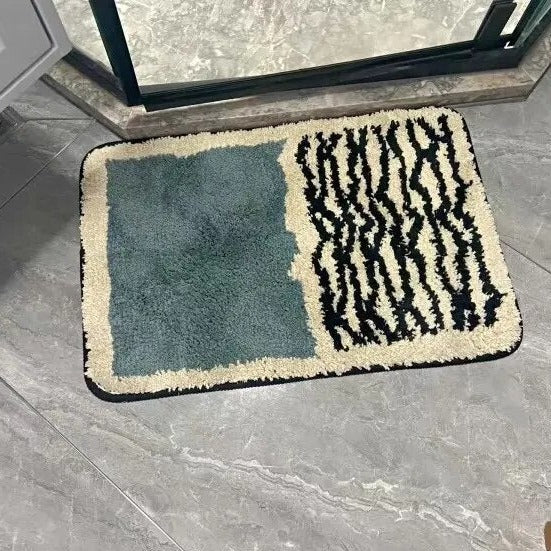 Nordic AbstractStep – Skandinavisk Halkfri & Absorberande Badrumsmatta