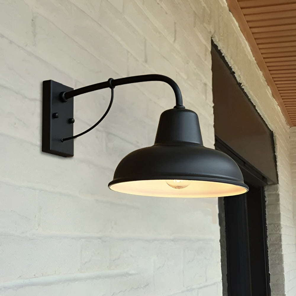 Castiron – Antik Svart Vägglampa i Vintage Industriell Stil