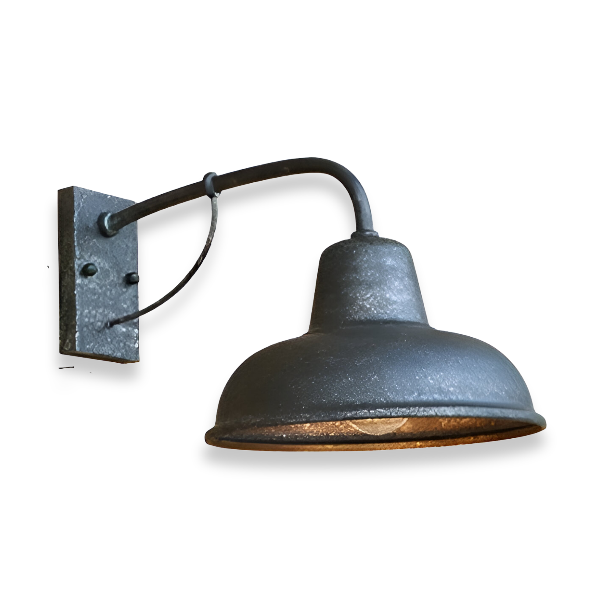 Castiron – Antik Svart Vägglampa i Vintage Industriell Stil
