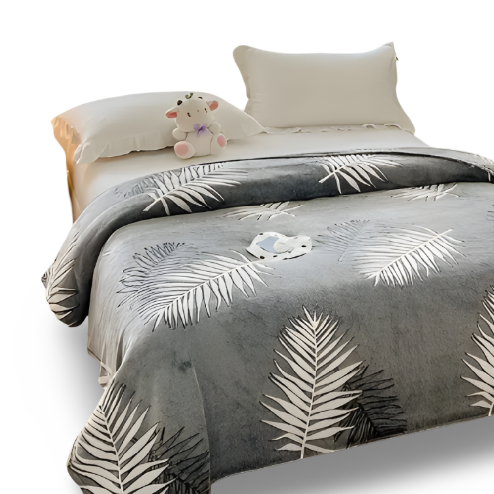 CoralEase – Allsäsongs Vävd Korallfleecefilt