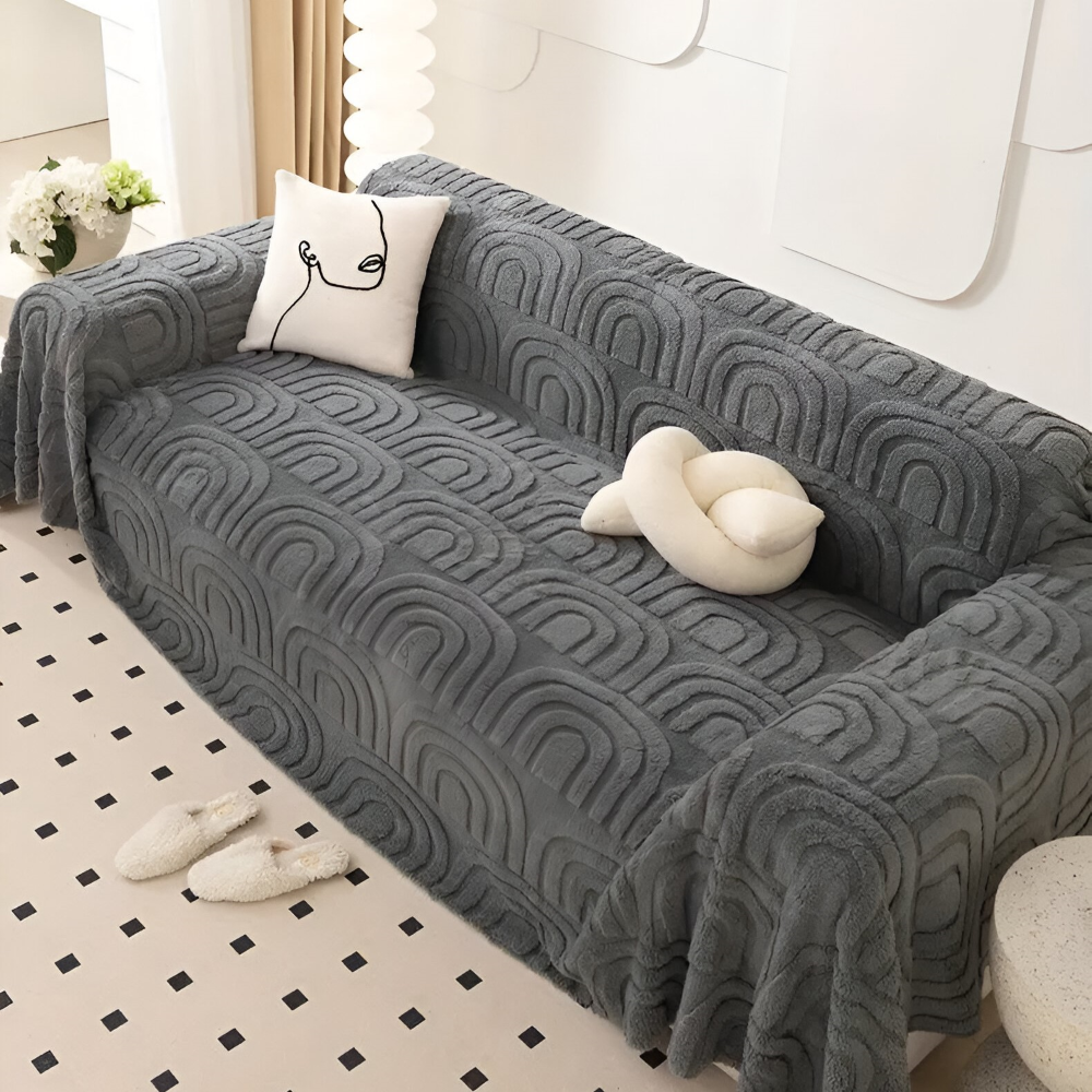 ArchGlow SofaWrap – Lyxigt Jacquardöverdrag med Mångsidig Användning