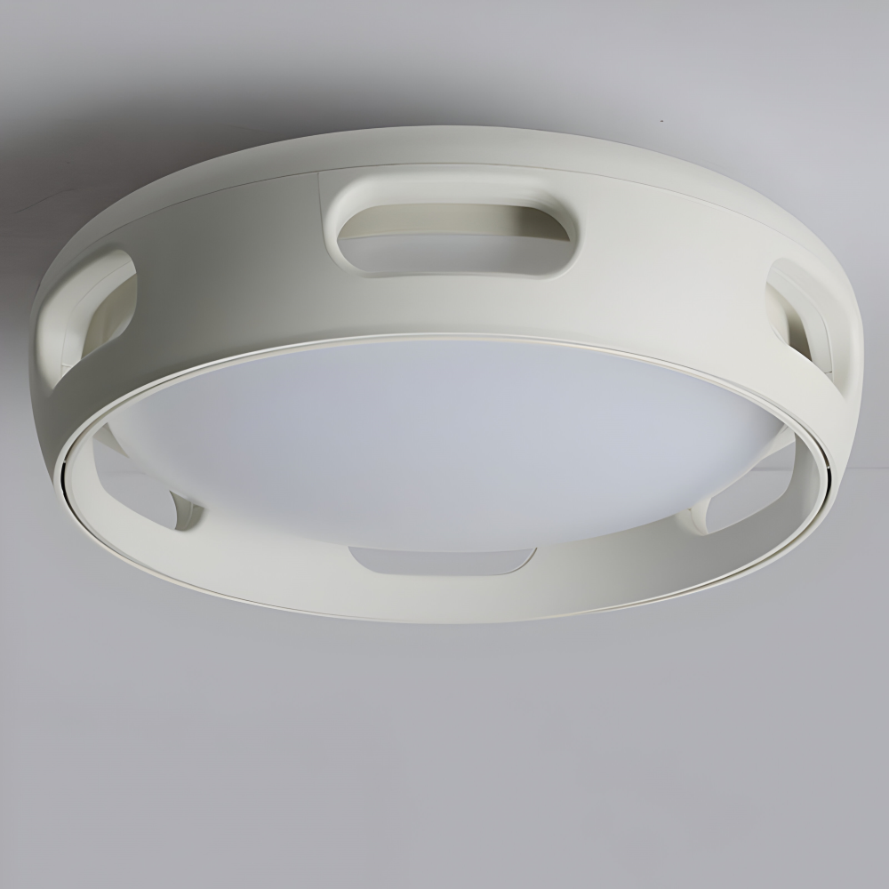 AeroGlow Round – Bladlös LED-Takfläkt med Nordic Design