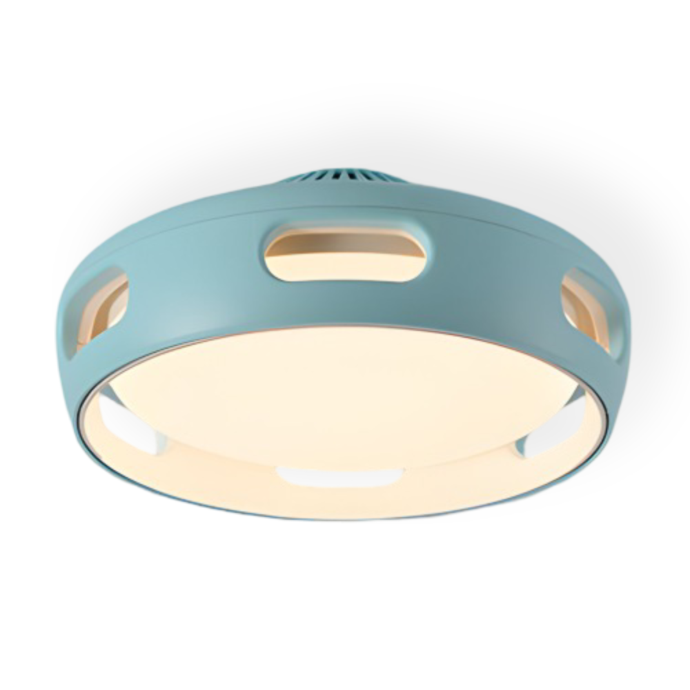 AeroGlow Round – Bladlös LED-Takfläkt med Nordic Design