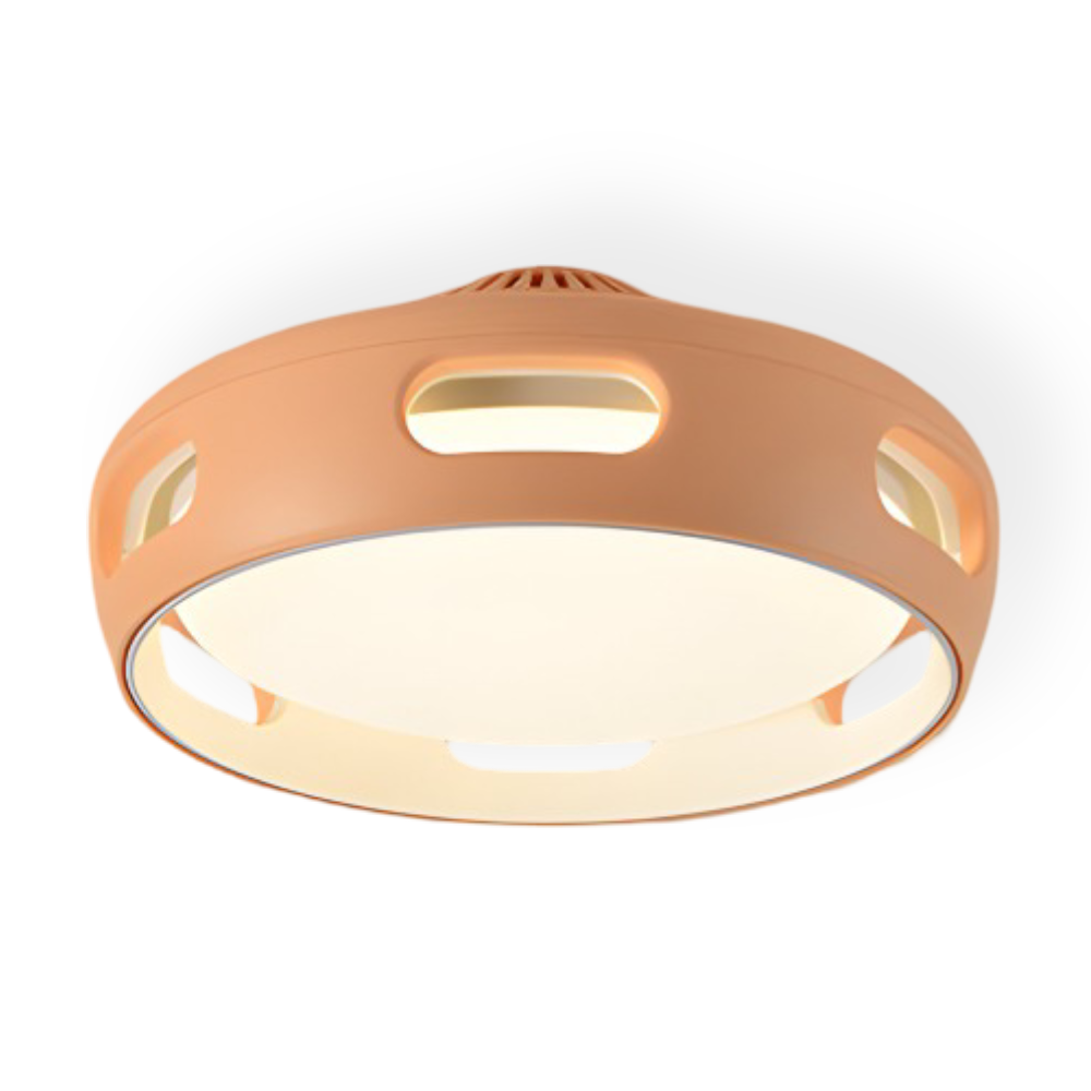 AeroGlow Round – Bladlös LED-Takfläkt med Nordic Design