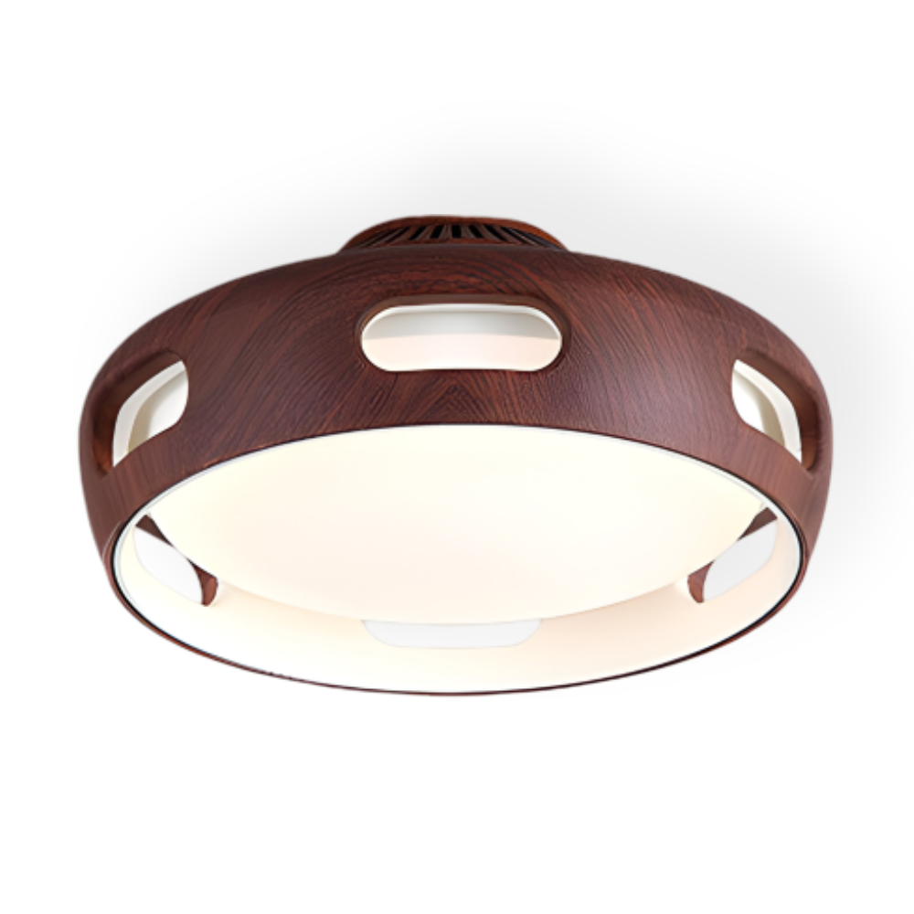 AeroGlow Round – Bladlös LED-Takfläkt med Nordic Design