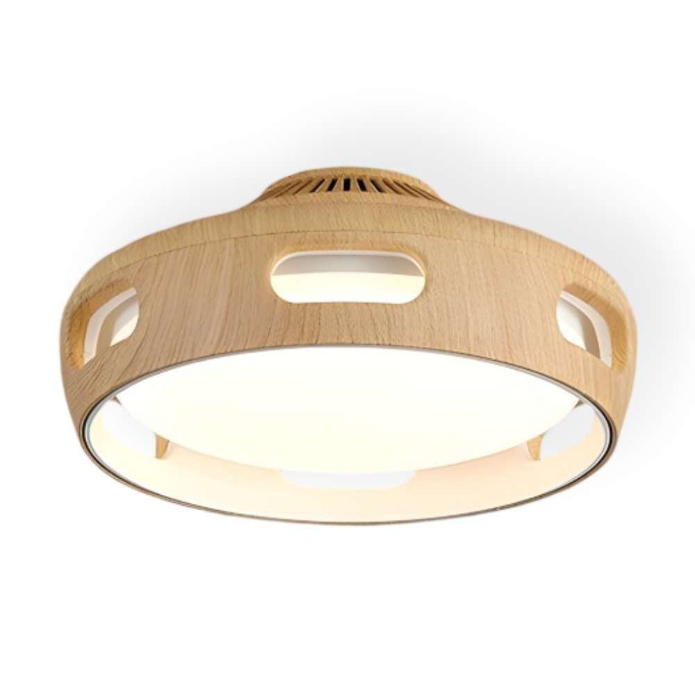 AeroGlow Round – Bladlös LED-Takfläkt med Nordic Design