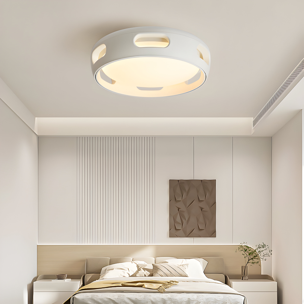 AeroGlow Round – Bladlös LED-Takfläkt med Nordic Design