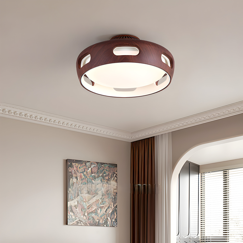 AeroGlow Round – Bladlös LED-Takfläkt med Nordic Design