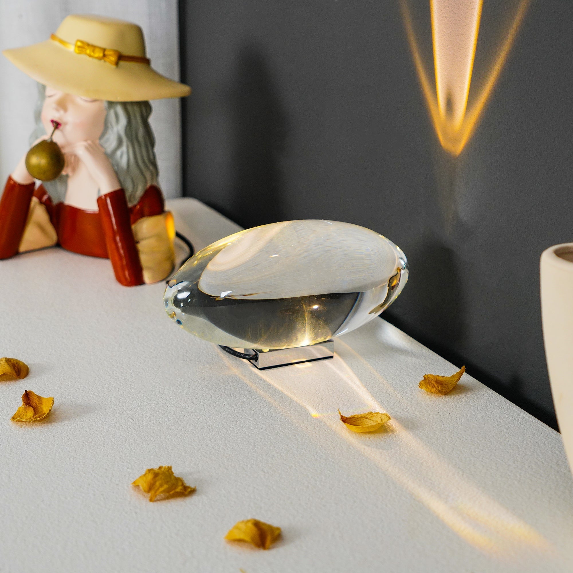 Marsman – Designad Bordslampa i Kristall med Stämningsfull LED-Belysning