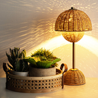 Ljusbo - Bambubordslampa med varm glöd för stämningsfull belysning