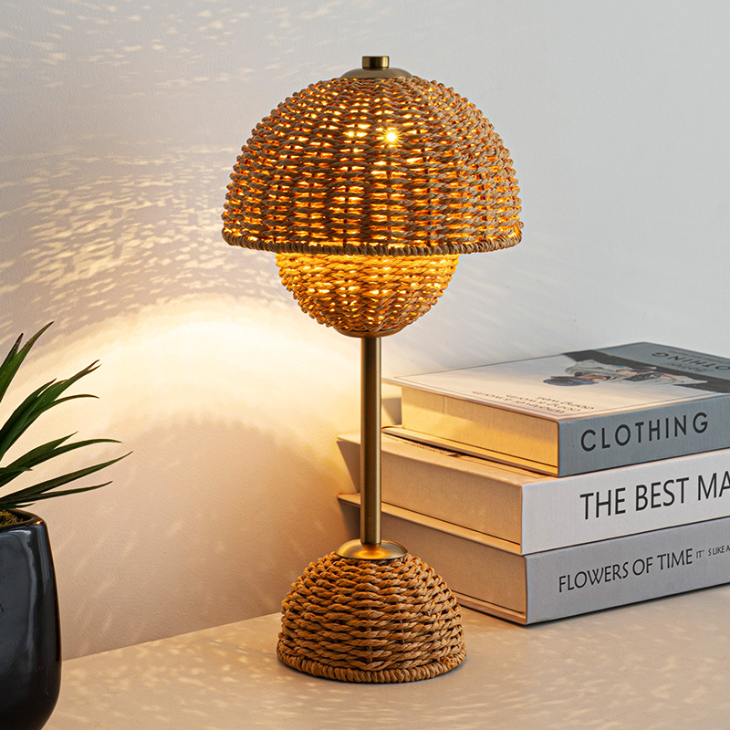 Ljusbo - Bambubordslampa med varm glöd för stämningsfull belysning