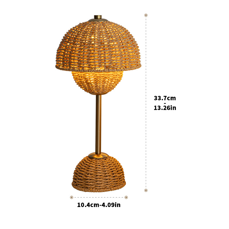 Ljusbo - Bambubordslampa med varm glöd för stämningsfull belysning