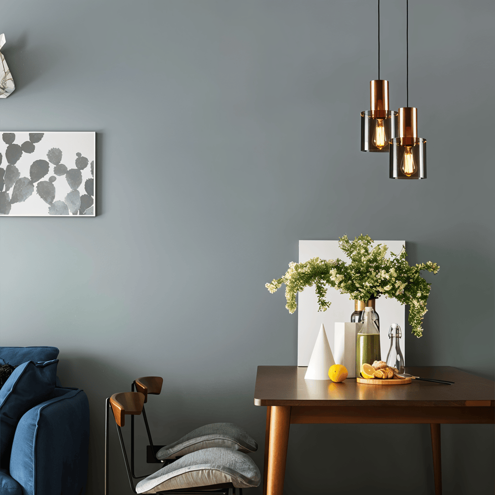 BottleLite – Modern Cylindrisk Hänglampa i Glas och Metall